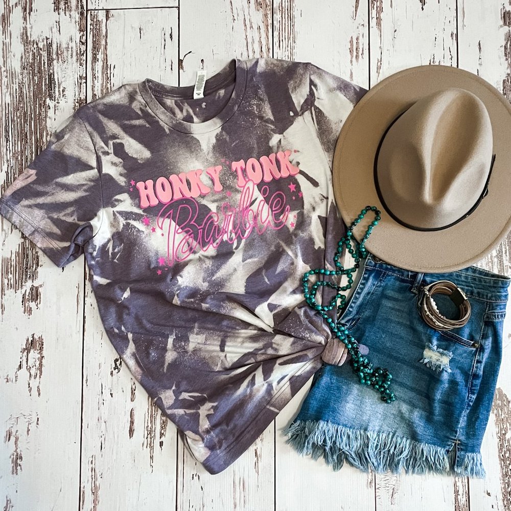 ladies graphic tee | Honky Tonk Barbie